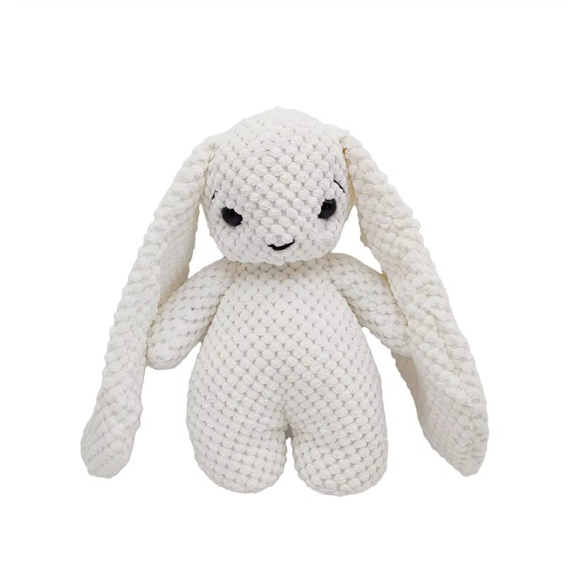 1 PCS New Handmade Crochet Rabbit Wool Doll Wool Animal Stuffed Plush Soothing Handmade Crochet Bunny Deer Fox Lion Baby Doll
