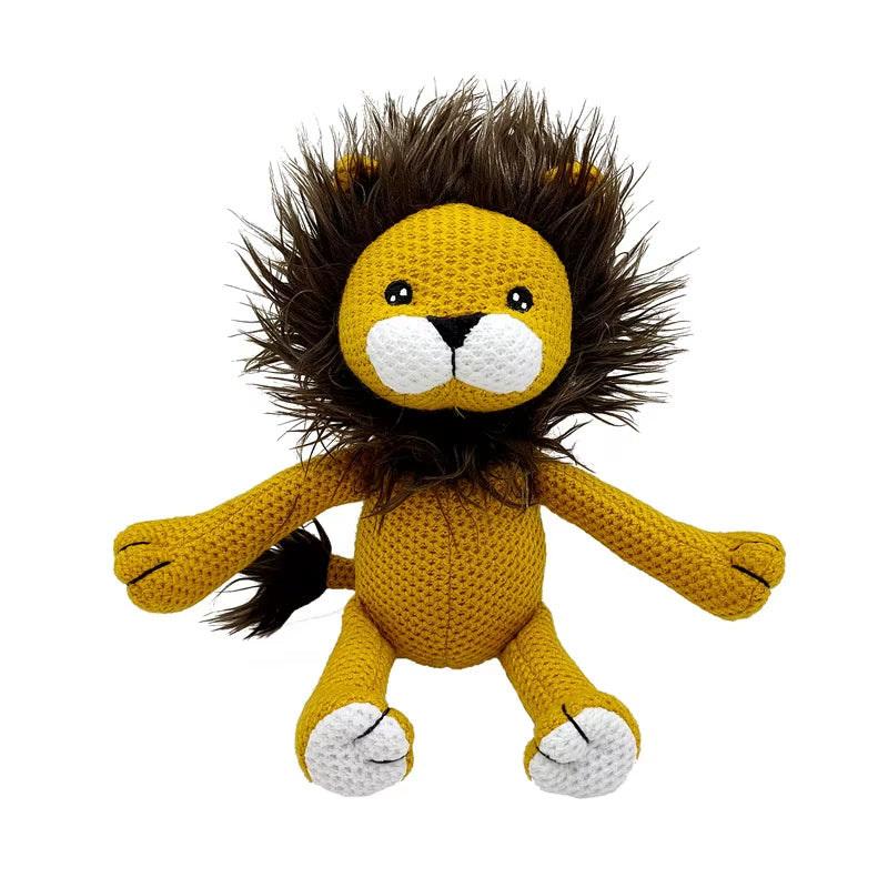 1 PCS New Handmade Crochet Rabbit Wool Doll Wool Animal Stuffed Plush Soothing Handmade Crochet Bunny Deer Fox Lion Baby Doll