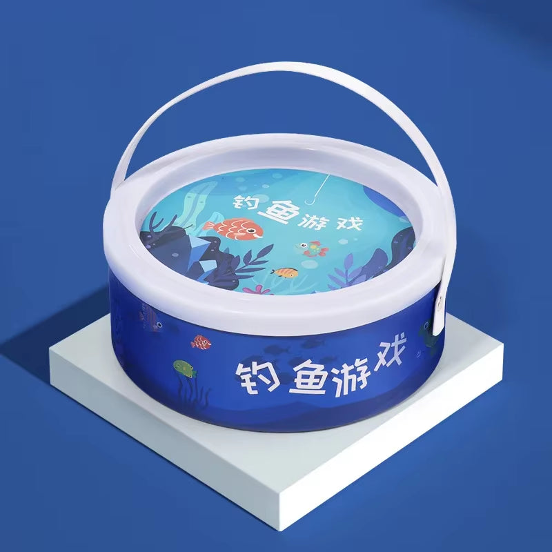 Montessori Wooden Fishing Toys for Children Cartoon Marine Life Cognition Fish Games Parent-Child Interactive Educational Toy